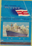 Matchbook Cover - OSK Line SS Argentina Maru POOR 40 Strike