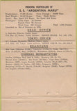 Matchbook Cover - OSK Line SS Argentina Maru POOR 40 Strike
