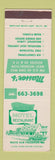 Matchbook Cover - Masser's Motel Restaurant Frederick MD