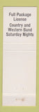 Matchbook Cover - Hilltop Motel Nicholville NY hillbilly