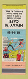 Matchbook Cover - Hiway 70 Cafe Portales NM hillbilly