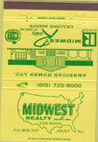 Matchbook Cover - Midway Realty Joliet IL 40 Strike