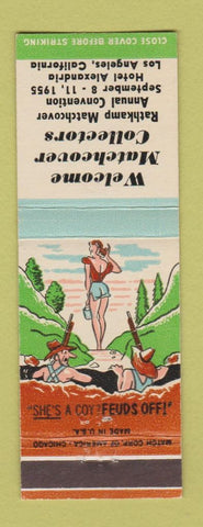 Matchbook Cover - RMS Convention 1955 Los Angeles CA hillbilly