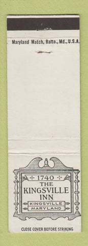 Matchbook Cover - Kingsville Inn MD