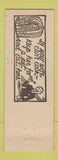 Matchbook Cover - Owl Cafe Wenatchee WA hillbilly