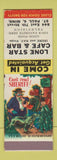 Matchbook Cover - Lone Star Cafe Bar St Paul MN hillbilly