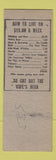 Matchbook Cover - Lone Star Cafe Bar St Paul MN hillbilly