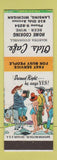 Matchbook Cover - Olds Cafe Lansing MI hillbilly