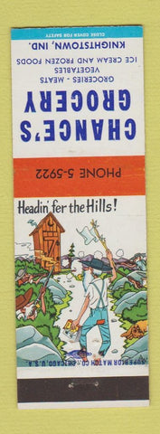 Matchbook Cover - Chance's Grocery Knightstown IN hillbilly