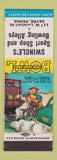 Matchbook Cover - Swingle's Sport Shop and Bowling Sayre PA
