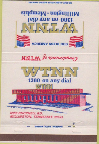 Matchbook Cover - WTNN Millionton Memphis TN Radio 40 Strike