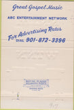 Matchbook Cover - WTNN Millionton Memphis TN Radio 40 Strike