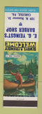 Matchbook Cover - EG Yeingst's Barber Shpo Carlisle PA