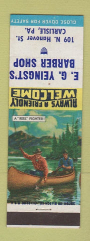 Matchbook Cover - EG Yeingst's Barber Shpo Carlisle PA