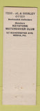 Matchbook Cover - Ottey Print Shop Media PA pinup