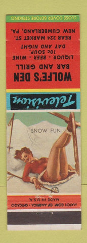 Matchbook Cover - Wolfe's Den New Cumberland PA pinup