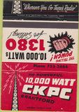 Matchbook Cover - CKPC Radio Brantford ON 40 Strike