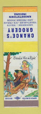 Matchbook Cover - Chance's Grocery Knightstown IN hillbilly