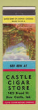 Matchbook Cover - Castle Cigar Store New Castle PA