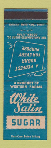 Matchbook Cover - White Satin Sugar Ogden UT