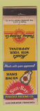 Matchbook Cover - Sun Ray Hams Bacon Pinkney Packing WEAR