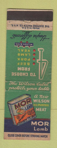 Matchbook Cover - Mor Lamb Canned Meat Wilson