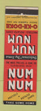 Matchbook Cover - Nun Num Pretzels Potato Chips Cleveland OH Noss