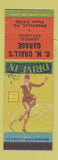 Matchbook Cover - CM Crall's Garage Rockville PA pinup