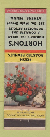 Matchbook Cover - Horton's Hershey's Ice Cream Athens PA