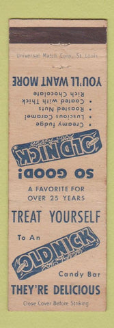 Matchbook Cover - Old Nick Candy Bar