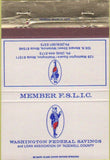 Matchbook Cover - Washington Federal Savings Metemora IL 40 Strike