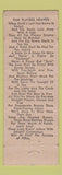 Matchbook Cover - 4th Ave Card Room Portland OR Poker