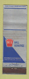 Matchbook Cover - BCA Ball Bearings Lancaster PA