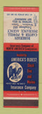 Matchbook Cover - Robertson Carter & Powell Insurance Weslaco TX