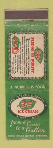 Matchbook Cover - Breyers Ice Cream