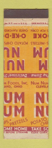 Matchbook Cover - Nun Nun Potato Chips Cleveland OH MISCUT