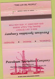 Matchbook Cover - Petroleum oil field drilling Signal Hill CA 40 Strike