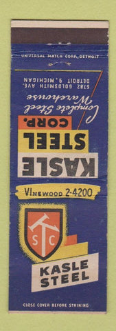 Matchbook Cover - Kasle Steel Detroit MI