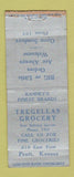 Matchbook Cover - Tregellas Grocery Pratt KS BOBTAIL