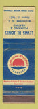 Matchbook Cover - American Standard Products Lewis Jones Belvidere NJ WORN