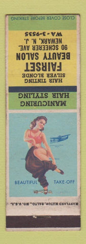 Matchbook Cover - Fairset Beauty Salon Newark NJ