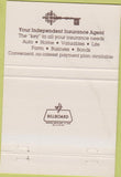 Matchbook Cover - Westfield Companies Insurance Westfield Center OH 40 Strike