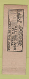 Matchbook Cover - Gora Tool Detroit MI pinup