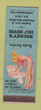 Matchbook Cover - Rockey's Gulf oil gas Indianapolis IN pinup