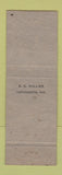 Matchbook Cover - Rockey's Gulf oil gas Indianapolis IN pinup