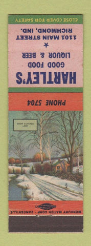 Matchbook Cover - Hartley's Restaurant Richmond IN