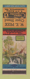 Matchbook Cover - WE Peek Cigar Stand Indianapolis IN