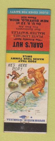 Matchbook Cover - Carl's Hut New Buffalo MI WEAR