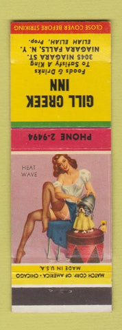 Matchbook Cover - Gill Creek Inn Niagara Falls NY pinup