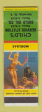 Matchbook Cover - Child's Mobil oil gas Norwich NY pinup